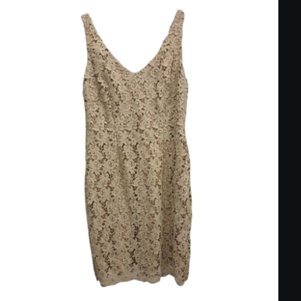 Gold Lace Dress